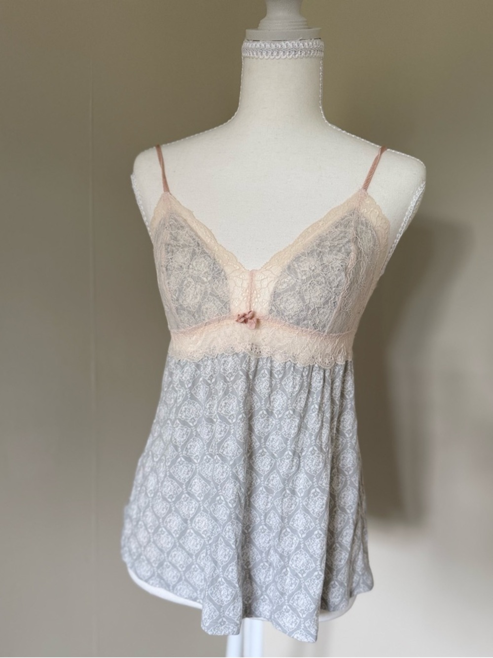 Eberjey Lace Trim Y2K Modal Babydoll Top & PJ Cami Top